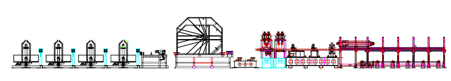 Truss girder welding machine