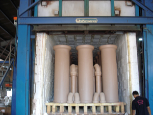 Clay pipe production line
